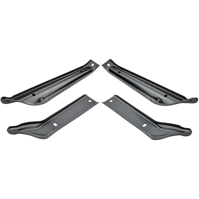 1965 Chevelle, Malibu, El Camino, Front Bumper Bracket Set, 4 Piece Set
