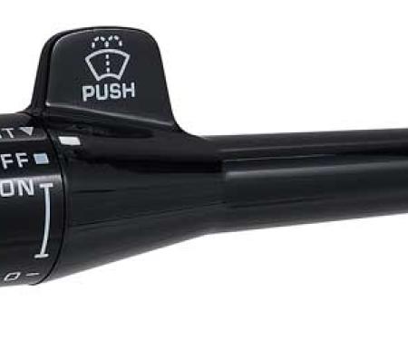OER 1982-96 GM, Combination Switch, Turn Signal Lever, without Cruise, with Pulse Wipers, Black Stem 22510733