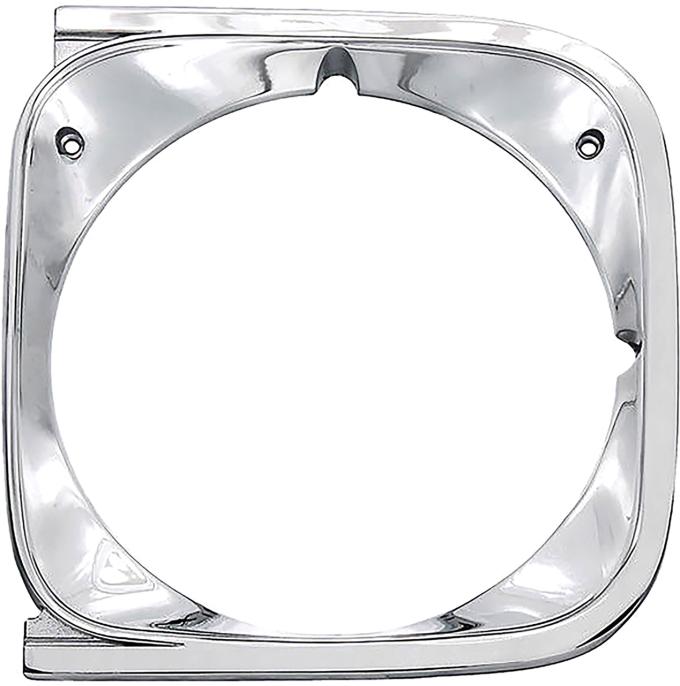 OER 1972 Chevelle, Malibu, El Camino, LH Headlamp Bezel, Chrome, Replaces GM# 328933