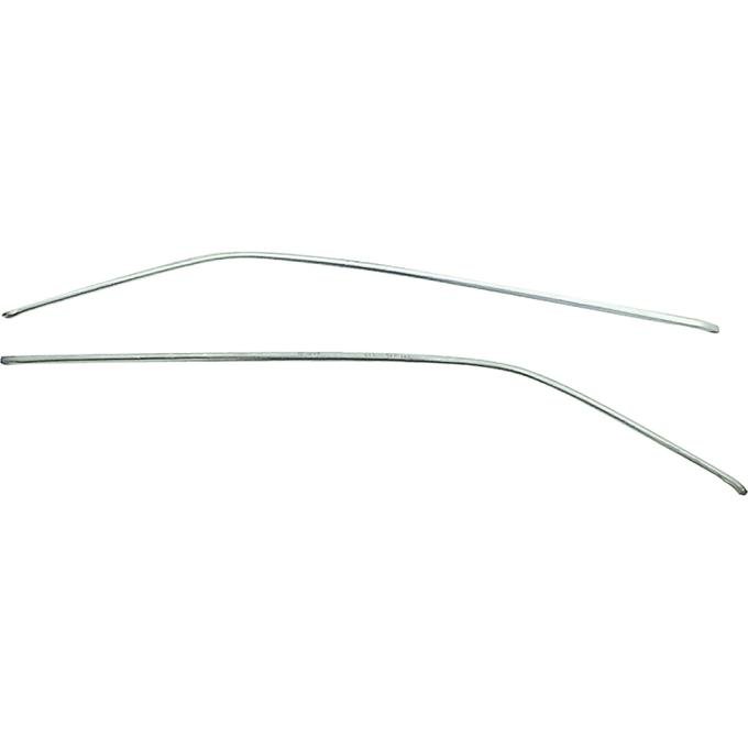 OER 1966-67 Buick, Chevrolet, Oldsmobile, Pontiac A-Body 2-Door Coupe, Drip Rail Molding Set, 2 Pieces XP4748A