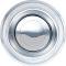1967-68 Firebird, GTO, LeMans, Bonneville, Catalina, Horn Button Cap and Housing, Chrome Finish, For Deluxe Wood Wheel