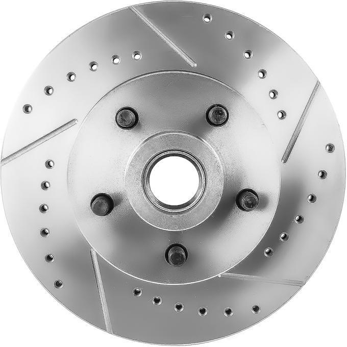 OER 1969-72 GM A-Body, 1962-74 Nova X-Body, 1969 F-Body, Brake Rotor, Front, 11" Diameter, 5x4.75" Lug Pattern, Drilled and Slotted, RH GM5514L