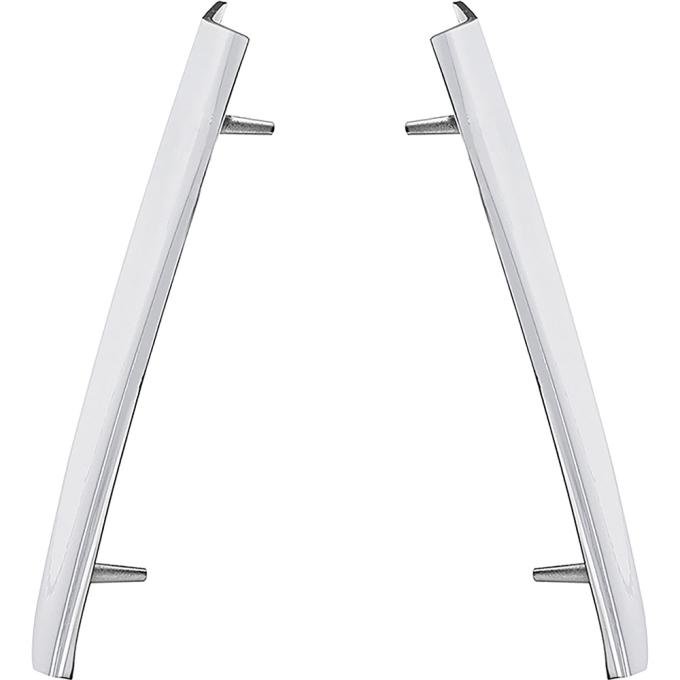 1968-72 Chevrolet El Camino, 1971-72 GMC Sprint, Rear Bed Corner to Tail Light Moldings, LH and RH, Chrome