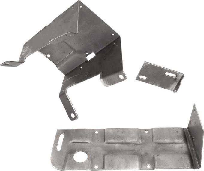 OER 1969-72 Firebird, Trans Am, GTO, Lemans, 8 Track Mounting Bracket Set, 3 Piece Set F869