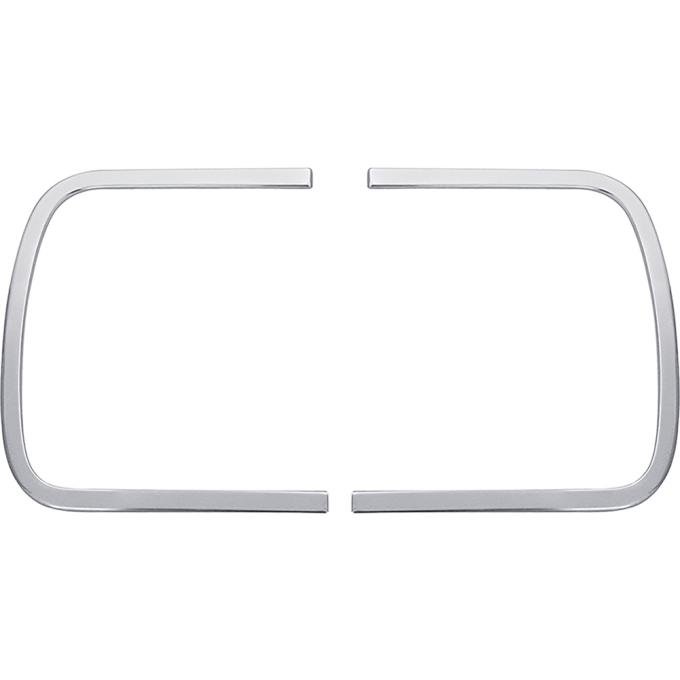 1964 Chevelle, Malibu, Tail Light Cove Moldings, LH and RH, Bright Finished Aluminum