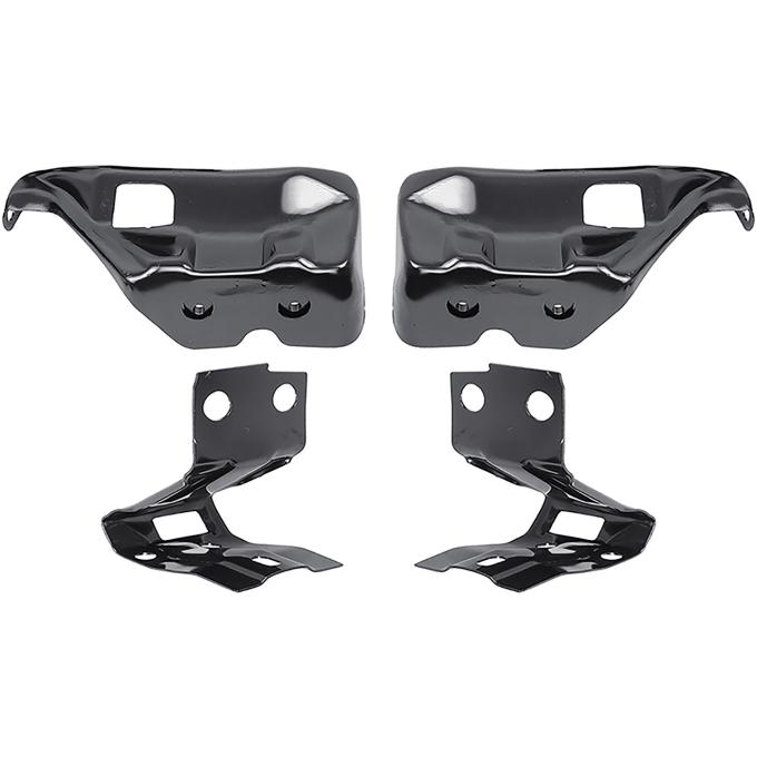OER 1971-72 Chevelle, Malibu, Rear Bumper Bracket Set, All Models Except Station Wagon, 4 Piece, Replaces GM#'s 3982417, 3982418, 3992653, 3992654 3982417K