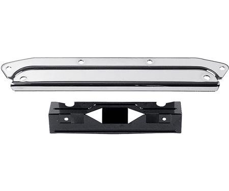 OER 1964-65 Chevelle, Malibu, El Camino, Rear License Plate Mounting Bracket and Chrome Center Bumper Filler Bar BP4889V