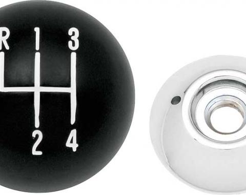 OER Black 4-Speed Shift Knob with 3/8"-16 Thread 3961437A