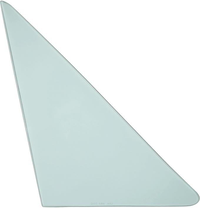 1966-67 Buick GS, Special, Skylark, Olds F85, Cutlass, Pontiac GTO, LeMans, 2 Door Sedan, Vent Window Glass, RH, Light Green Tint