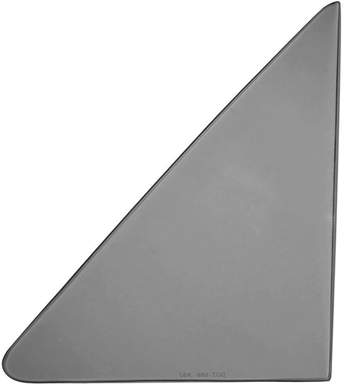 1964-65 Chevrolet Chevelle, Buick Special, Skylark, Olds F85, Cutlass, Pontiac Tempest, 2 Door Hardtop, 1964-67 4 Door Sedan/Wagon/El Camino, Vent Window Glass, LH, Smoke Gray Tint