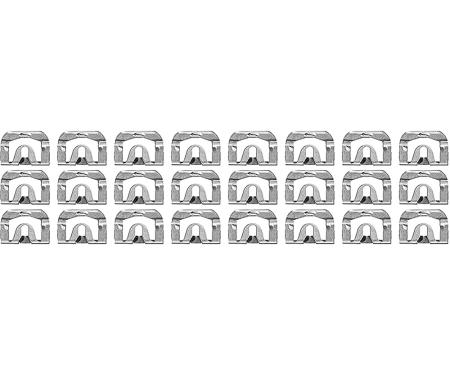 OER 1967-72 GM, Molding Clip, Windshield or Back Window, Upper, Lower, 24 Piece Set 154010