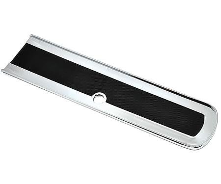 OER 1964-69 Oldsmobile Cutlass, 442, Manual Transmission, Center Console Door/Lid, Black & Chrome CP1620T