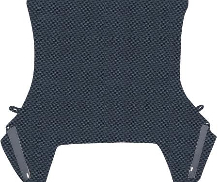 1966-67 Chevelle, GTO, Cutlass, Convertible Top Only, Plastic Window, Superior Pinpoint Vinyl, Dark Blue/Black