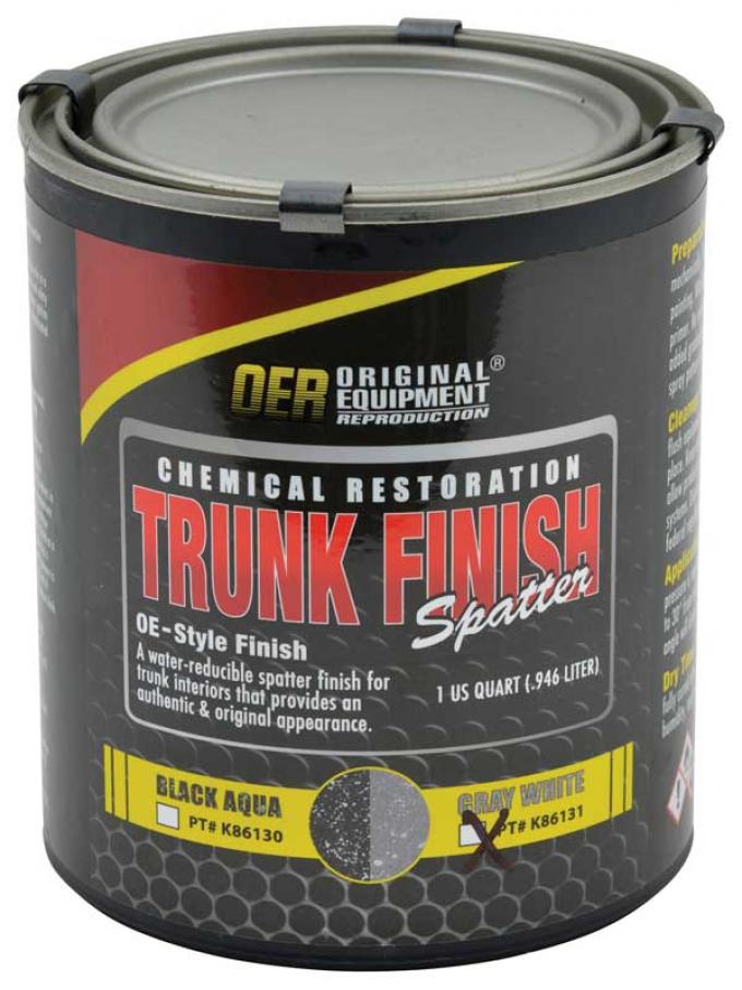 OER Gray and White Trunk Spatter Paint Quart K86131