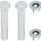 OER 1973-88 GM, Door Lock Knob Kit, Plastic, Smooth Chrome Knobs, With Wide Ferrules *R2591