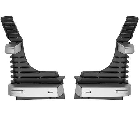1969 Chevelle SS, Malibu, El Camino SS, Grill Extensions, Black Tips, LH & RH, Pair