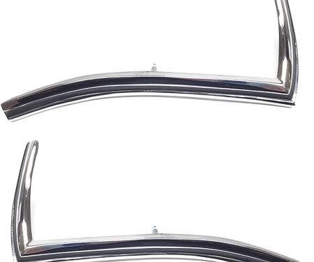 1970-72 Buick Skylark, Molding, Vinyl Top End Cap, Pair