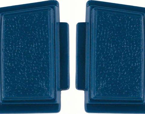 OER 1969-70 Standard Steering Wheel Horn Buttons Dark Blue (pair) K213DB