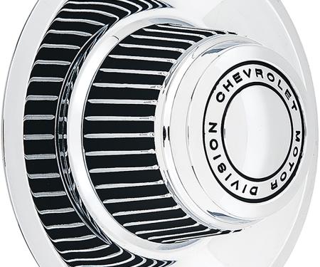 1968-81 Chevrolet, Chrome Rally Wheel Derby & Cap, with "Chevrolet Motor Division", Each