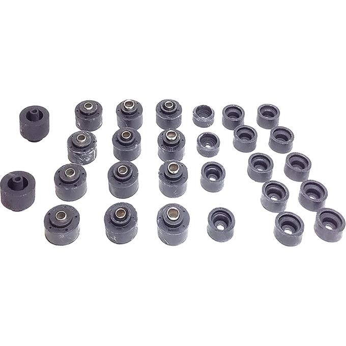 1973-77 Regal, Cutlass, Monte Carlo, El Camino, LeMans, Body Mount Bushing Set, 28 Piece Set