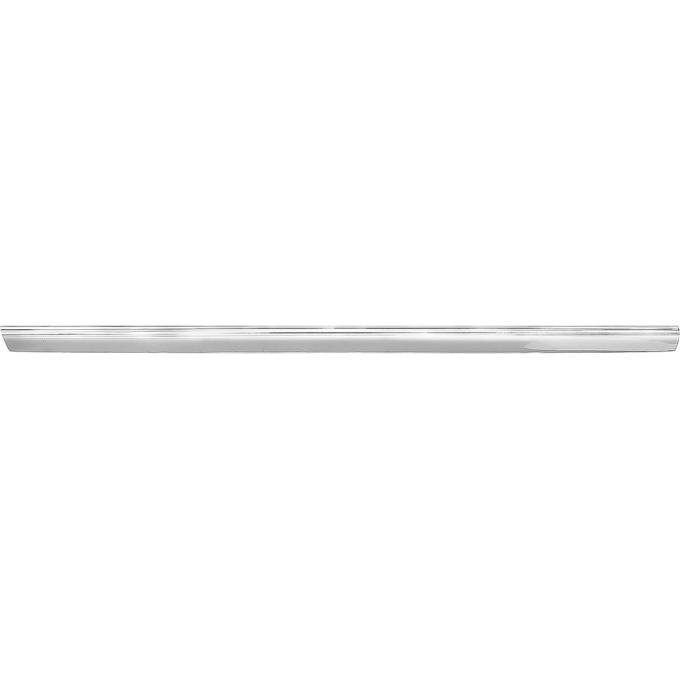 1970-72 Skylark GS, Rocker Panel Molding, Stainless Steel, without Stripes, LH, Driver Side
