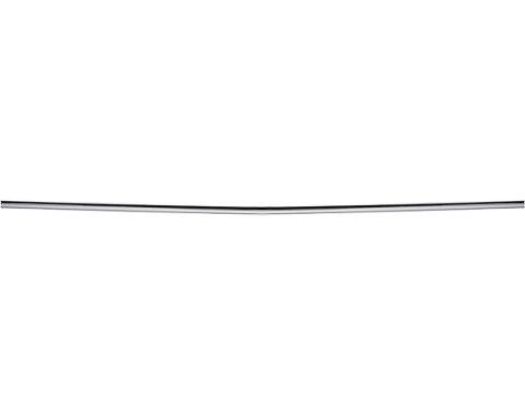 1968 Chevelle, Malibu, Rear Body/Tail Lamp Panel Molding, Upper, Bright Finished Aluminum, Includes Hardware