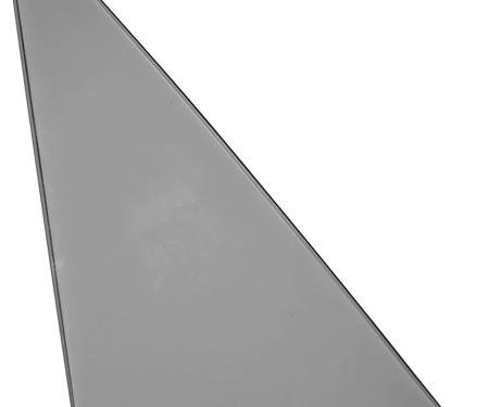 OER 1968 Chevrolet Chevelle, Buick Special, Skylark, GS, Olds F85, Cutlass, Pontiac GTO, Tempest, LeMans, 2 Door Hardtop or Convertible, Vent Window Glass, RH, Smoke Gray Tint DV3949Y