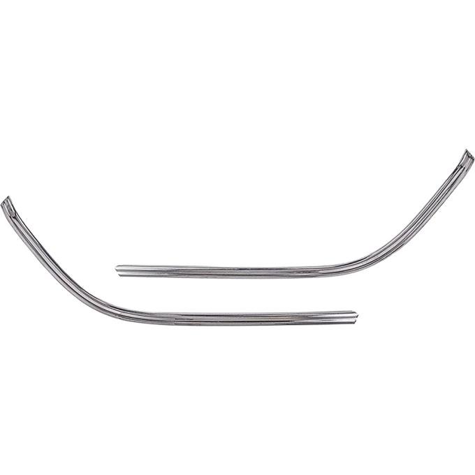 1968-72 Chevrolet El Camino, 1971-72 GMC Sprint, Vinyl Top Moldings, Polished Stainless Steel, LH and RH, Clips Available Separately