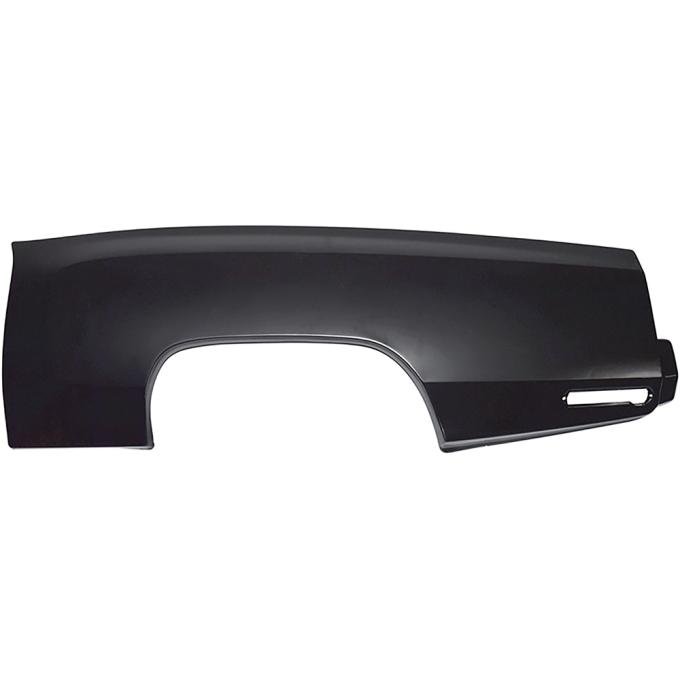 1970-72 Monte Carlo, 2-Door Hardtop or Convertible, Rear Quarter Panel Skin, Without Sail Panel, LH