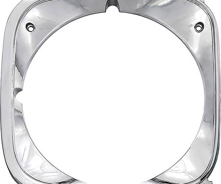 OER 1972 Chevelle, Malibu, El Camino, RH Headlamp Bezel, Chrome, Replaces GM# 328934