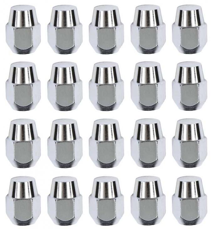 OER 7/16"-20 Early Design High Crown Chrome Acorn Style Lug Nut - Set of 20 DK79