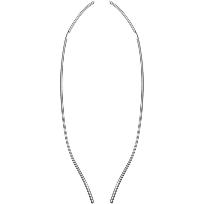 1968-69 Chevelle, Malibu, 1968-72 El Camino, 1971-72 GMC Sprint, Door Edge Guards, 2-Door Models, Polished Stainless Steel, LH and RH