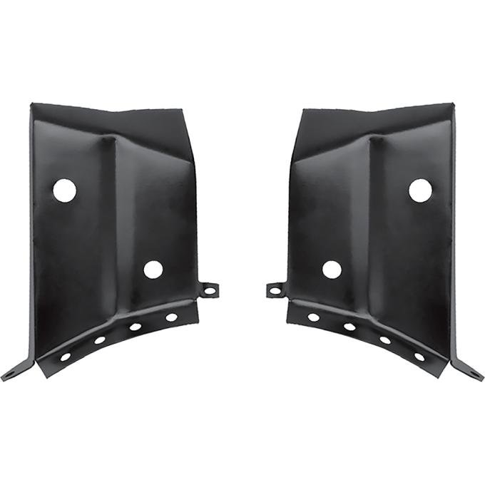 1968-72 Chevelle, Monte Carlo, Cutlass, 442, Special, GS, Skylark, GTO, Tempest, LeMans, Grand Prix, Trunk Hinge Mounting Brackets, Hinge to Wheelhouse Extensions, 2-Door Hardtop Models, LH and RH