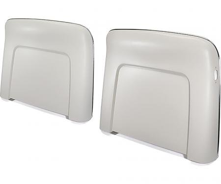 OER 1968-72 GM, Seat Back Panels, Strato Bench or Bucket, 1968 All, 1969-72 Reclining Only, White ABS N1037