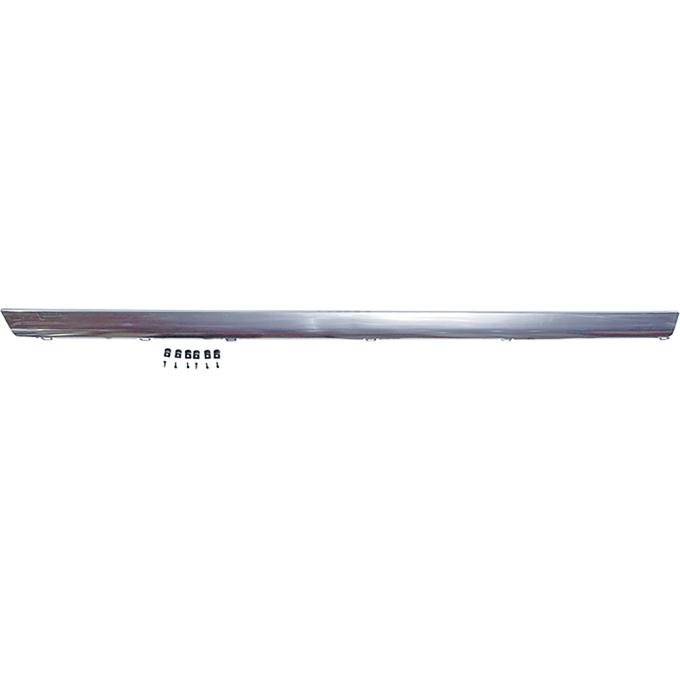 1970-72 Chevelle, Rocker Panel Molding, All Models Except SS, LH, Includes Hardware