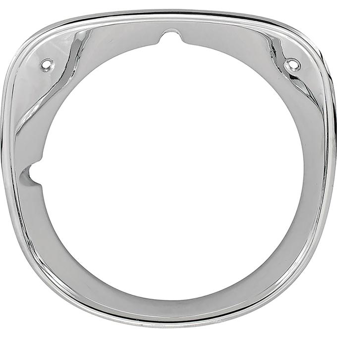 OER 1970 Chevelle, Malibu, El Camino, RH Headlamp Bezel, Chrome, Replaces GM# 3965974