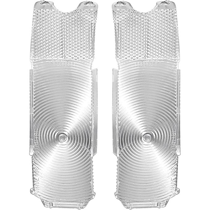 1966 Chevrolet El Camino and Chevelle Station Wagon Models, Tail Light Inner Diffuser Lenses, Clear, LH and RH