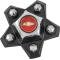 OER 1980-87 El Camino, 1980-83 Malibu, Wheel Center Caps, with Bow Tie, 4 Piece Set 748672