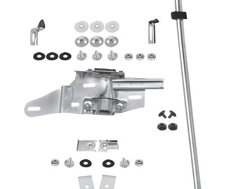 1970-72 Chevrolet Chevelle, Buick GS, GS455, Skylark, Oldsmobile Cutlass, Cutlass Supreme, 442, Door Glass Track, Window Guide and Hardware Kit, 2-Door Hardtop or Convertible, RH, Replaces GM#'s, 8789941, 8768471, 9812756
