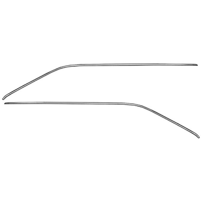 OER 1964-65 Chevelle, Malibu 2-Door Coupe, Roof Drip Rail Molding Set, 6-Pieces XP4748V