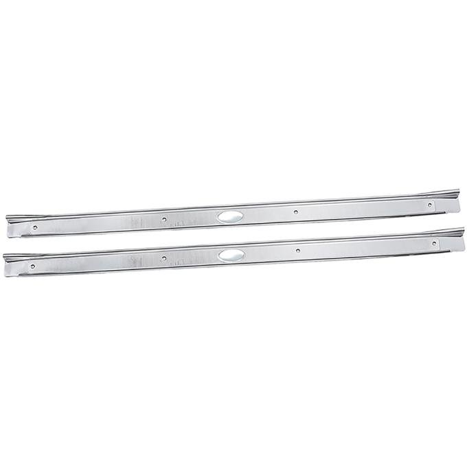 1964-67 Chevelle, El Camino, GTO, Tempest, LeMans, Skylark, Gran Sport, Cutlass, 442, F85, Door Sill Plates, LH and RH, (Fisher Emblems Sold Separately)