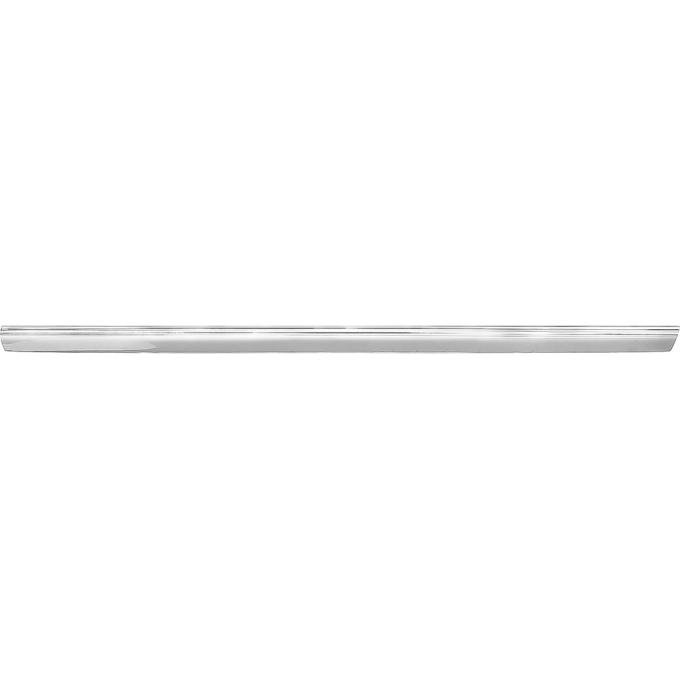 1970-72 Skylark GS, Rocker Panel Molding, Stainless Steel, Without Stripes, RH, Passenger Side