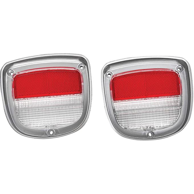 1973-77 Chevrolet El Camino, 1973 Chevelle Malibu Station Wagon, Backup Lamp Lenses, LH and RH