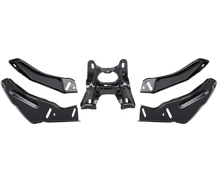 OER 1968 Chevelle, Malibu, Rear Bumper Bracket Set, All Models Except Station Wagon, 5 Piece, Replaces GM#'s 3907681, 3907682, 3920093, 3920094, 3913676
