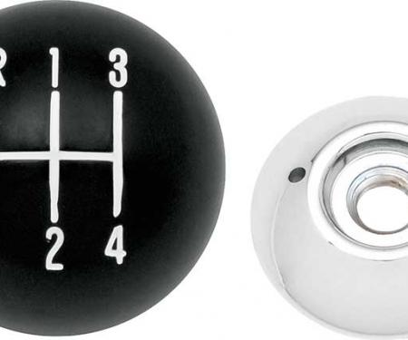 OER Black 4-Speed Shift Knob with 3/8"-16 Thread 3961437A