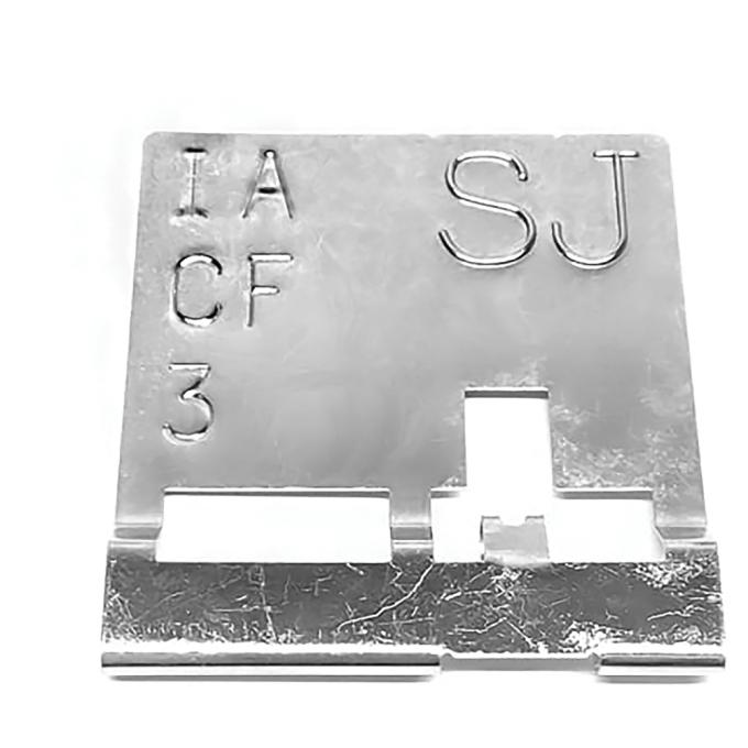 OER 1970 Buick Skylark, GS 455, GS, Radiator Tag, Code SJ (IA, CF, 3), Air Conditioning CS10496S
