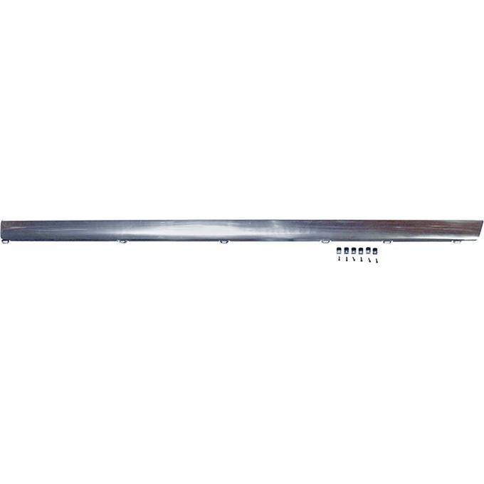 1970-72 Chevelle, Rocker Panel Molding, All Models Except SS, RH, Includes Hardware