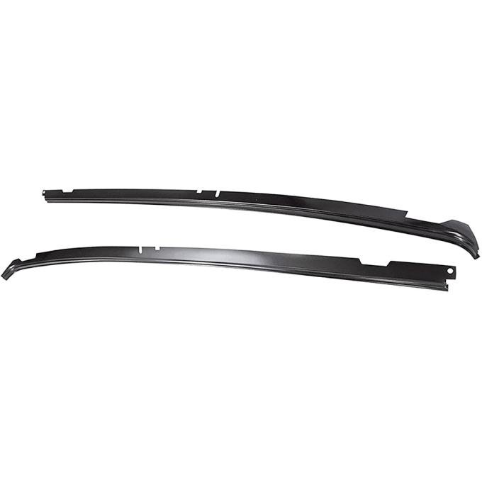 1968-69 Chevelle, Roof Drip Rails, Stamped Steel, 2 Door Hardtop LH & RH, Pair