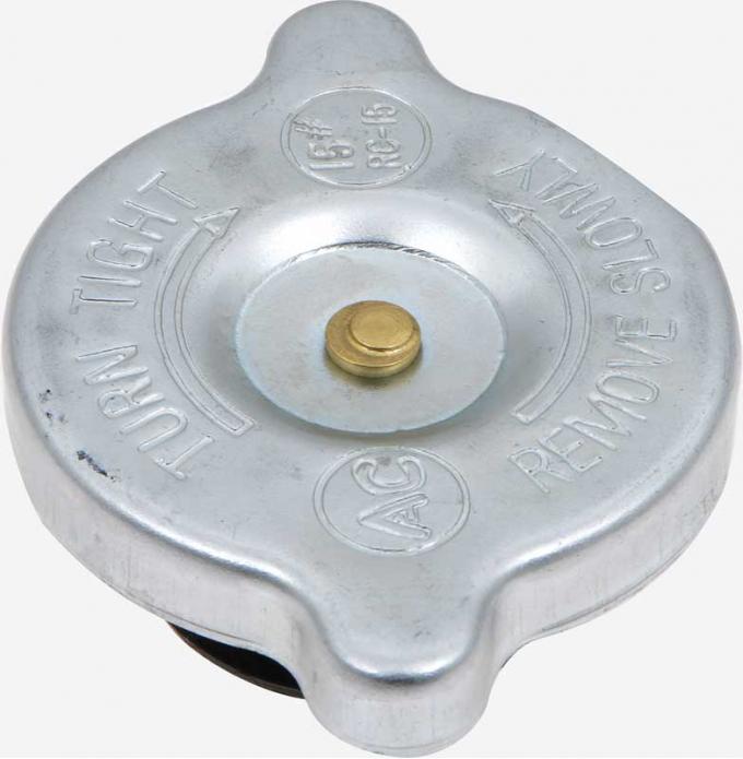 OER 1965-75 Radiator Cap 15 lbs - With Flat Rivet Design 861050