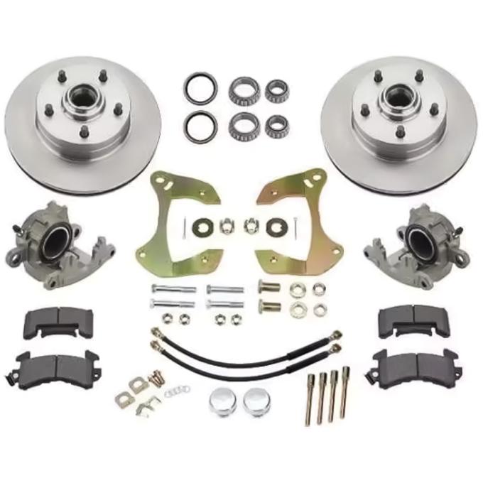 OER 1955-57 Bel Air, 1959-64 Impala / Full Size, Front Disc Brake Conversion Set, For Stock Spindle, Plain 11" Rotors BK2055A